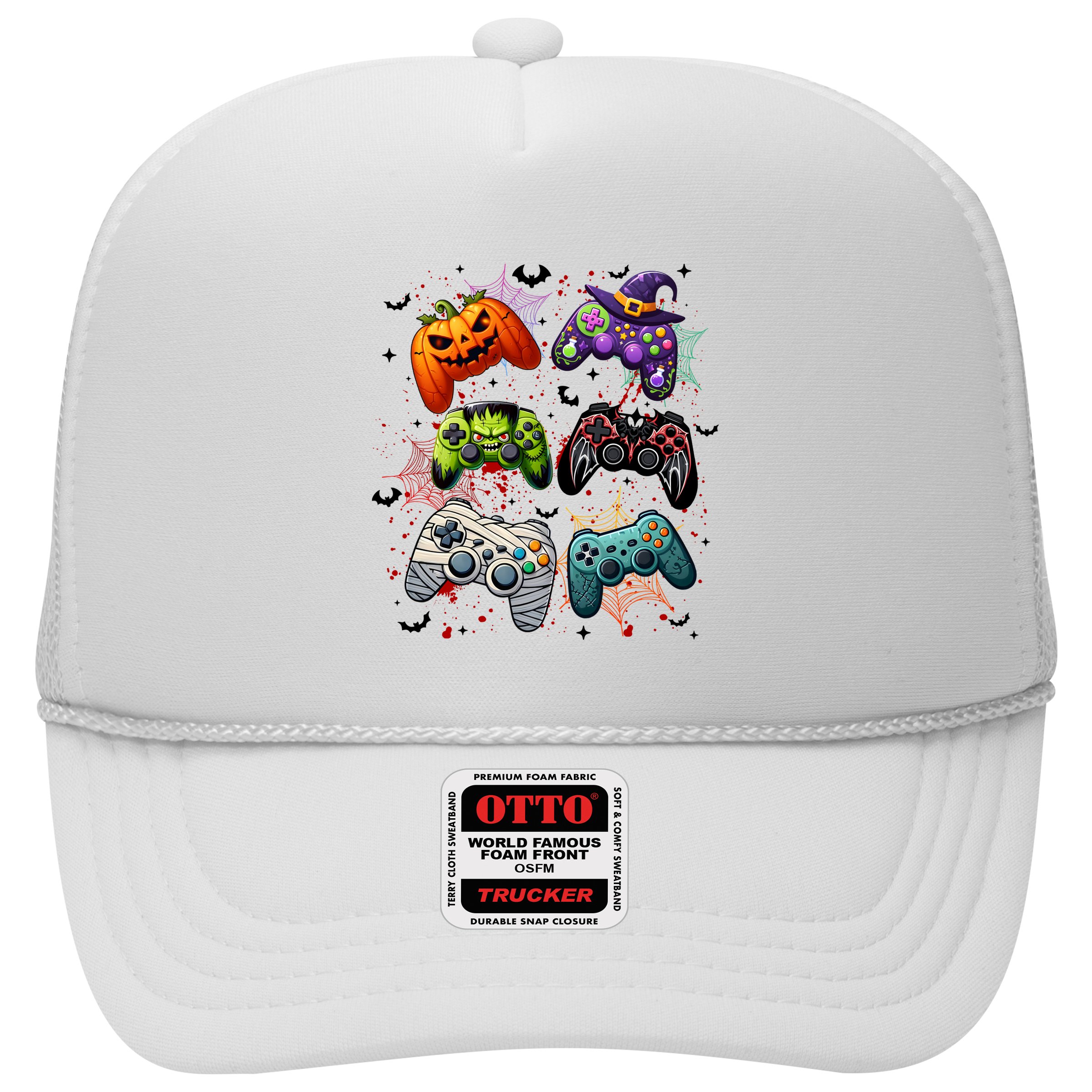 Cool Retro Halloween Gaming Controllers Hat