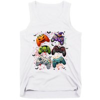 Cool Retro Halloween Gaming Controllers Tank Top