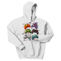 Cool Retro Halloween Gaming Controllers Kids Hoodie