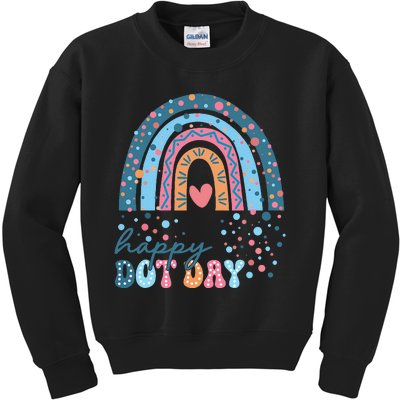 Cute Rainbow Happy Dot Day Gift Kids Sweatshirt