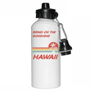 Classic Retro Hawaiian Bring On The Sunshine Gift Aluminum Water Bottle 