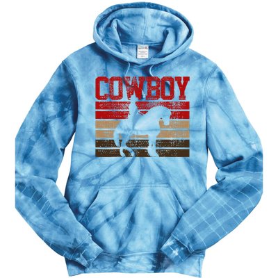 Cowboy Rodeo Horse Gift Country Tie Dye Hoodie