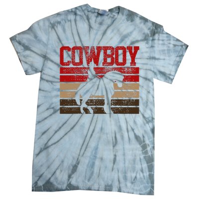 Cowboy Rodeo Horse Gift Country Tie-Dye T-Shirt