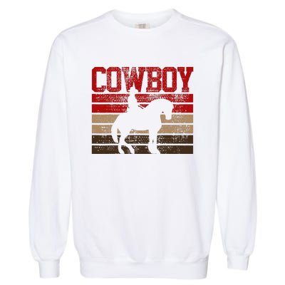 Cowboy Rodeo Horse Gift Country Garment-Dyed Sweatshirt