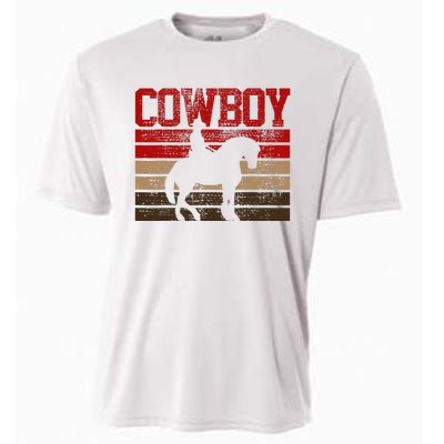 Cowboy Rodeo Horse Gift Country Cooling Performance Crew T-Shirt