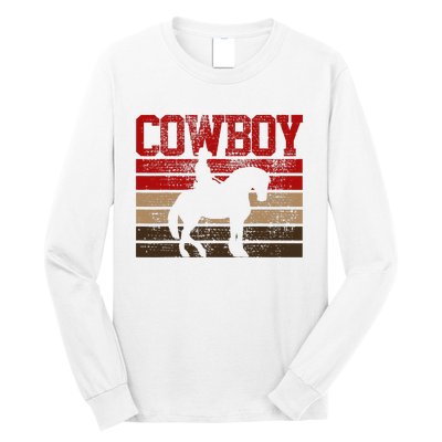 Cowboy Rodeo Horse Gift Country Long Sleeve Shirt