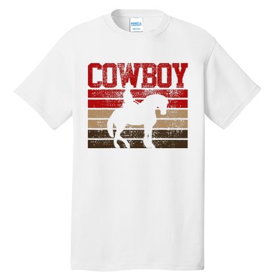 Cowboy Rodeo Horse Gift Country Tall T-Shirt