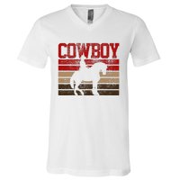 Cowboy Rodeo Horse Gift Country V-Neck T-Shirt