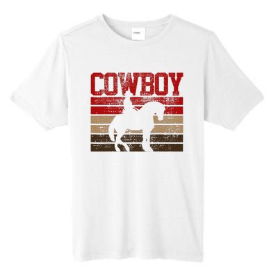 Cowboy Rodeo Horse Gift Country Tall Fusion ChromaSoft Performance T-Shirt