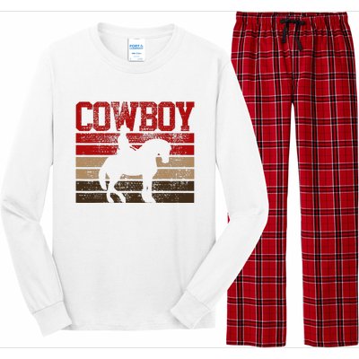 Cowboy Rodeo Horse Gift Country Long Sleeve Pajama Set