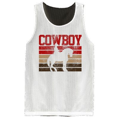 Cowboy Rodeo Horse Gift Country Mesh Reversible Basketball Jersey Tank