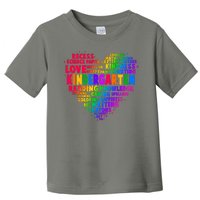 Cute Rainbow Heart Kindergarten Word Art Toddler T-Shirt