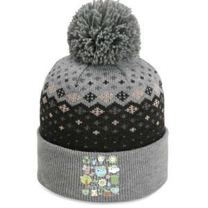 Cute Retro Hippie Celebrate Earth Day The Baniff Cuffed Pom Beanie