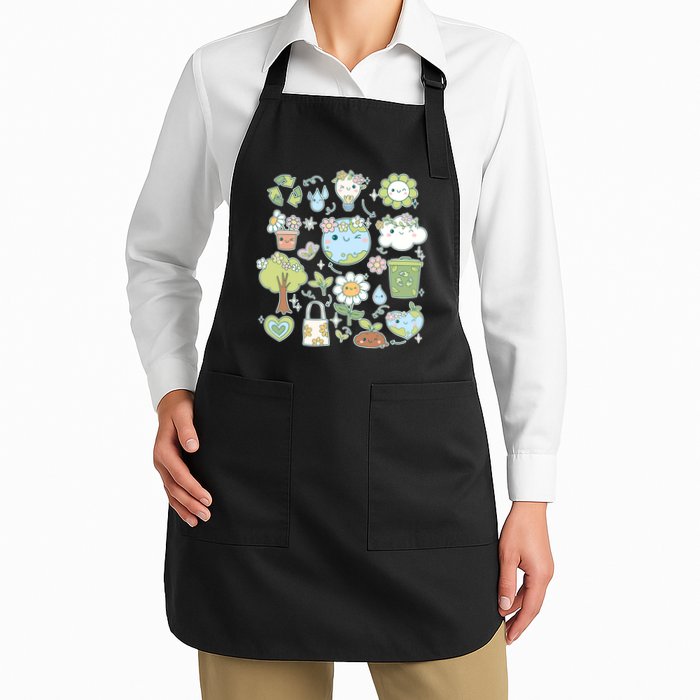 Cute Retro Hippie Celebrate Earth Day Apron