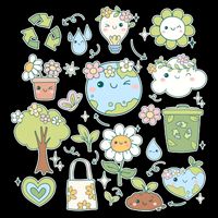 Cute Retro Hippie Celebrate Earth Day Apron