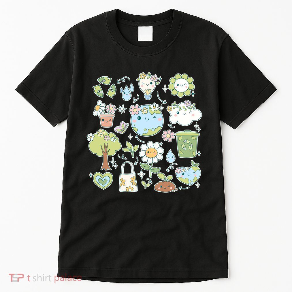 Cute Retro Hippie Celebrate Earth Day Tall T-Shirt