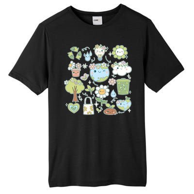 Cute Retro Hippie Celebrate Earth Day Tall Fusion ChromaSoft Performance T-Shirt