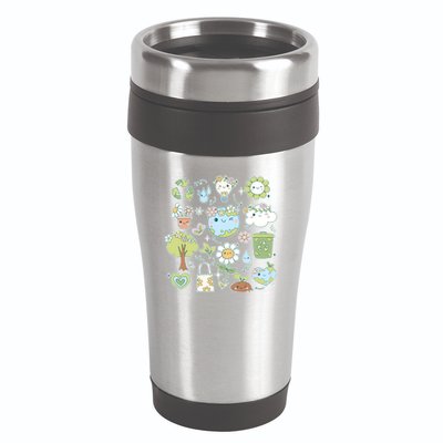 Cute Retro Hippie Celebrate Earth Day 16oz Travel Tumbler