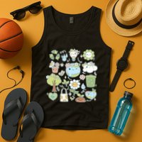 Cute Retro Hippie Celebrate Earth Day Tank Top