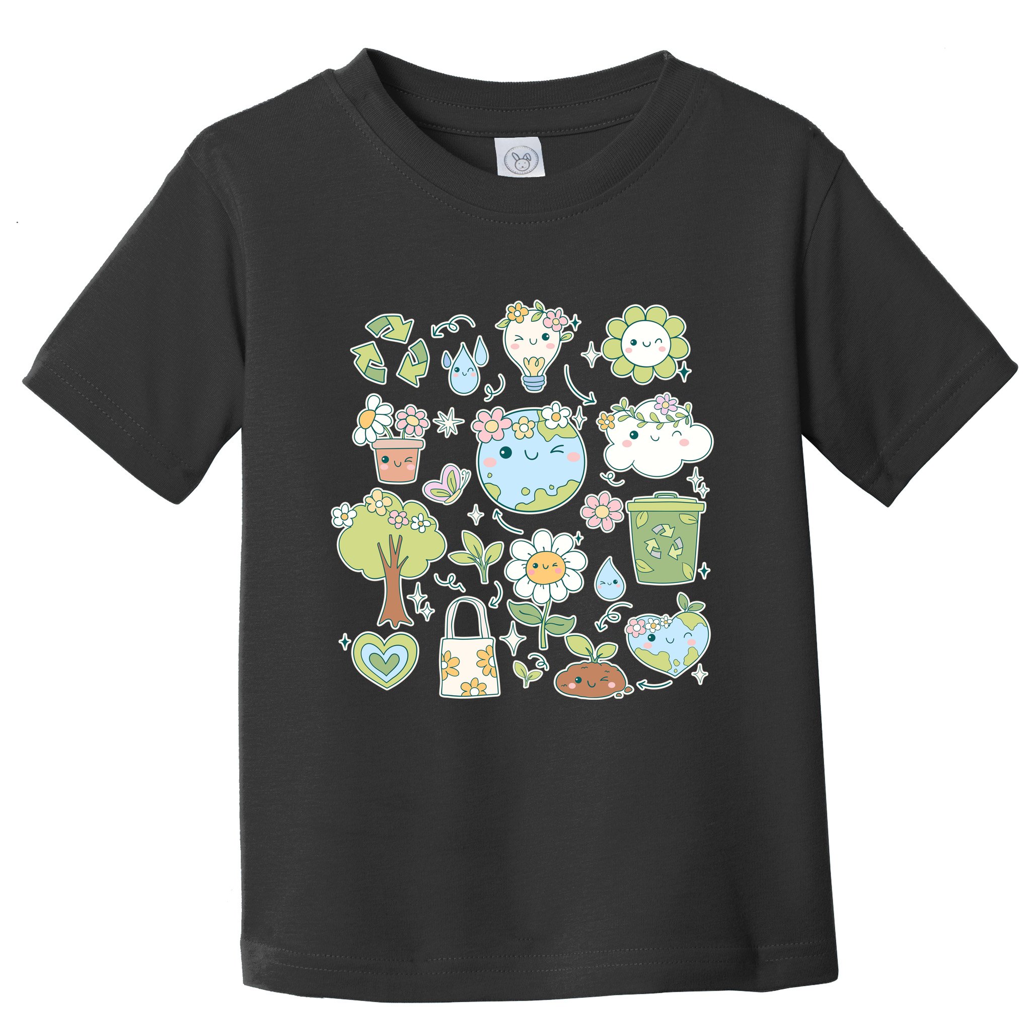 Cute Retro Hippie Celebrate Earth Day Toddler T-Shirt