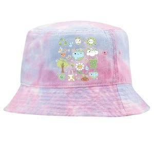 Cute Retro Hippie Celebrate Earth Day Tie-Dyed Bucket Hat