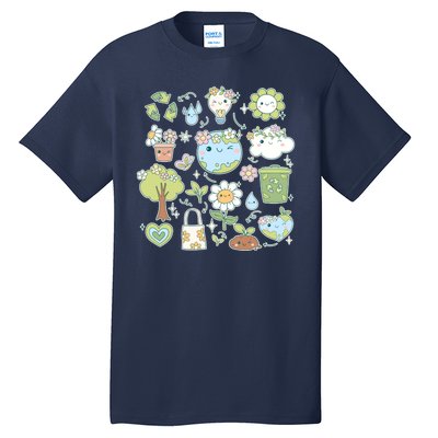 Cute Retro Hippie Celebrate Earth Day Tall T-Shirt