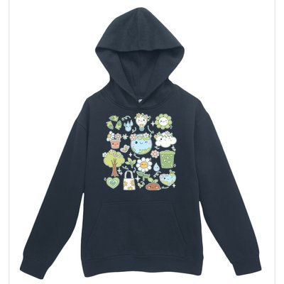 Cute Retro Hippie Celebrate Earth Day Urban Pullover Hoodie