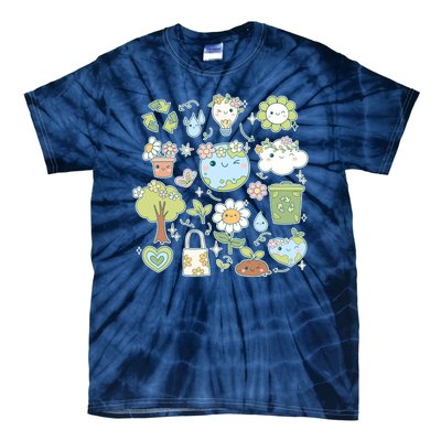 Cute Retro Hippie Celebrate Earth Day Tie-Dye T-Shirt