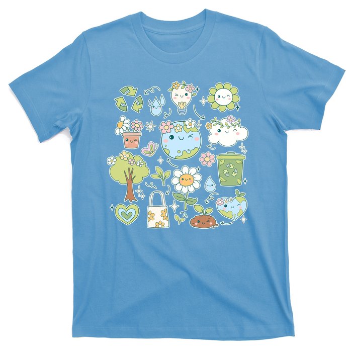 Cute Retro Hippie Celebrate Earth Day T-Shirt