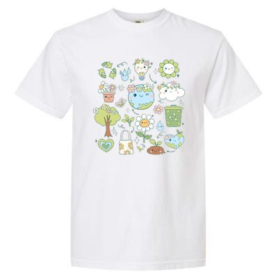 Cute Retro Hippie Celebrate Earth Day Garment-Dyed Heavyweight T-Shirt