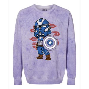 Captain Robotic Helmet Trooper Colorblast Crewneck Sweatshirt