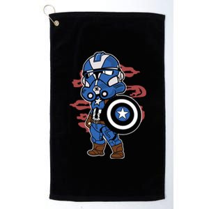 Captain Robotic Helmet Trooper Platinum Collection Golf Towel