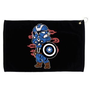 Captain Robotic Helmet Trooper Grommeted Golf Towel