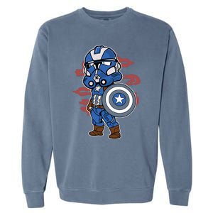 Captain Robotic Helmet Trooper Garment-Dyed Sweatshirt