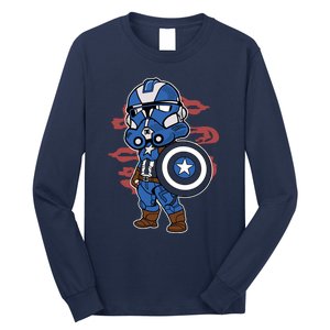 Captain Robotic Helmet Trooper Long Sleeve Shirt