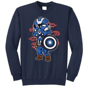 Captain Robotic Helmet Trooper Sweatshirt