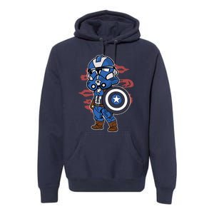 Captain Robotic Helmet Trooper Premium Hoodie