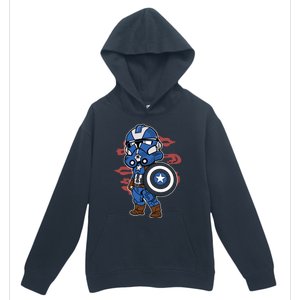 Captain Robotic Helmet Trooper Urban Pullover Hoodie