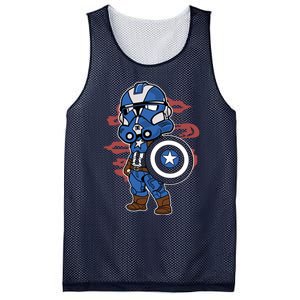 Captain Robotic Helmet Trooper Mesh Reversible Basketball Jersey Tank