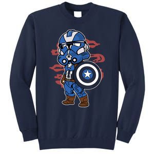 Captain Robotic Helmet Trooper Tall Sweatshirt