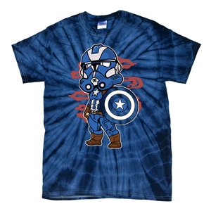 Captain Robotic Helmet Trooper Tie-Dye T-Shirt