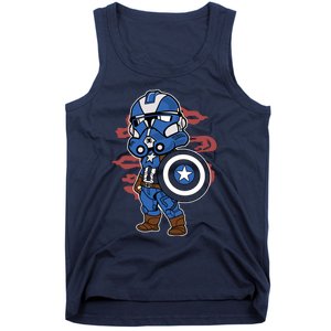 Captain Robotic Helmet Trooper Tank Top