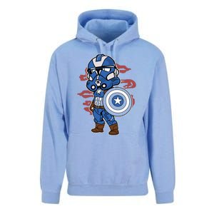 Captain Robotic Helmet Trooper Unisex Surf Hoodie