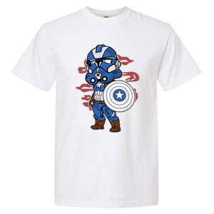 Captain Robotic Helmet Trooper Garment-Dyed Heavyweight T-Shirt