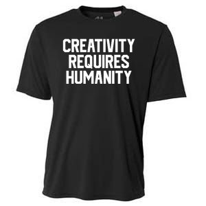 Creativity Requires Humanity Cooling Performance Crew T-Shirt