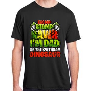 Chomp Rawr I'm Dad of the Birthday Dinosaur Matching Family Adult ChromaSoft Performance T-Shirt