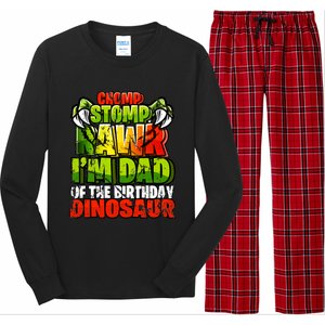 Chomp Rawr I'm Dad of the Birthday Dinosaur Matching Family Long Sleeve Pajama Set