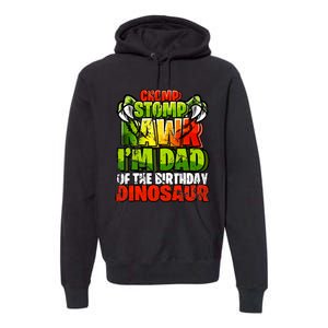 Chomp Rawr I'm Dad of the Birthday Dinosaur Matching Family Premium Hoodie