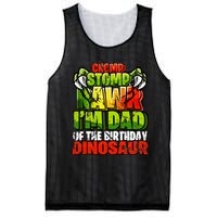 Chomp Rawr I'm Dad of the Birthday Dinosaur Matching Family Mesh Reversible Basketball Jersey Tank