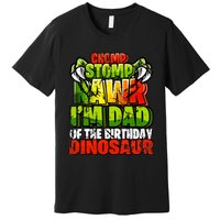 Chomp Rawr I'm Dad of the Birthday Dinosaur Matching Family Premium T-Shirt